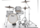 Batterie Pearl MT654C-D33 Jazette 16"