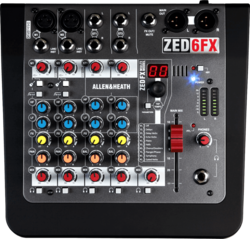 Table de mixage Allen & Heath ZED-6FX