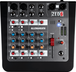 Table de mixage Allen & Heath ZED-6